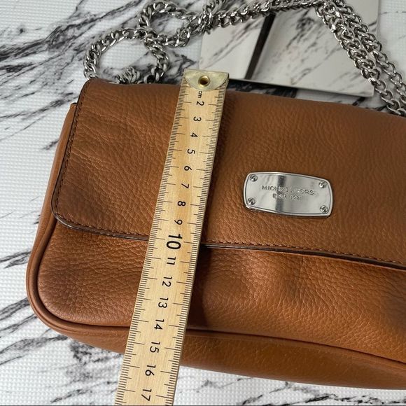 Michael Kors Chain Brown Crossbody Shoulder Bag - Picture 10 of 11